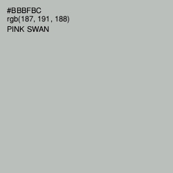 #BBBFBC - Pink Swan Color Image